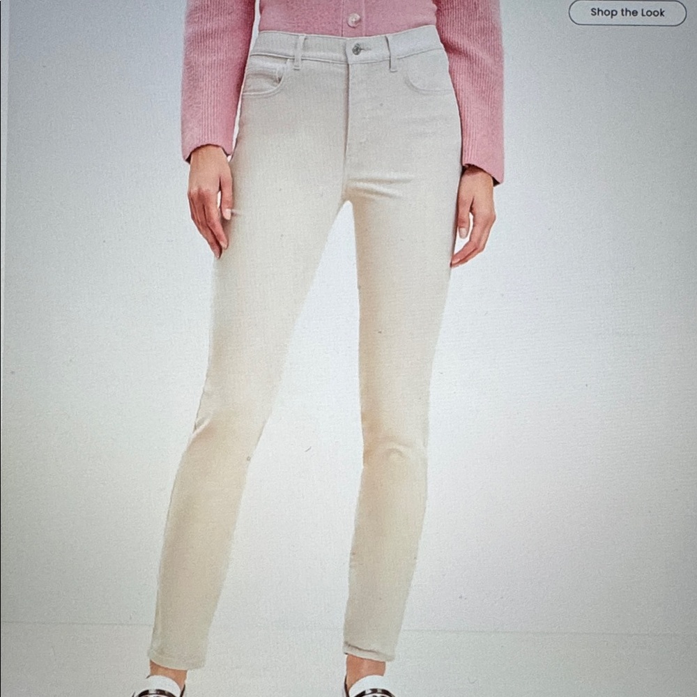 LOFT Women's High Waist Skinny Corduroy Jeans in Taupe